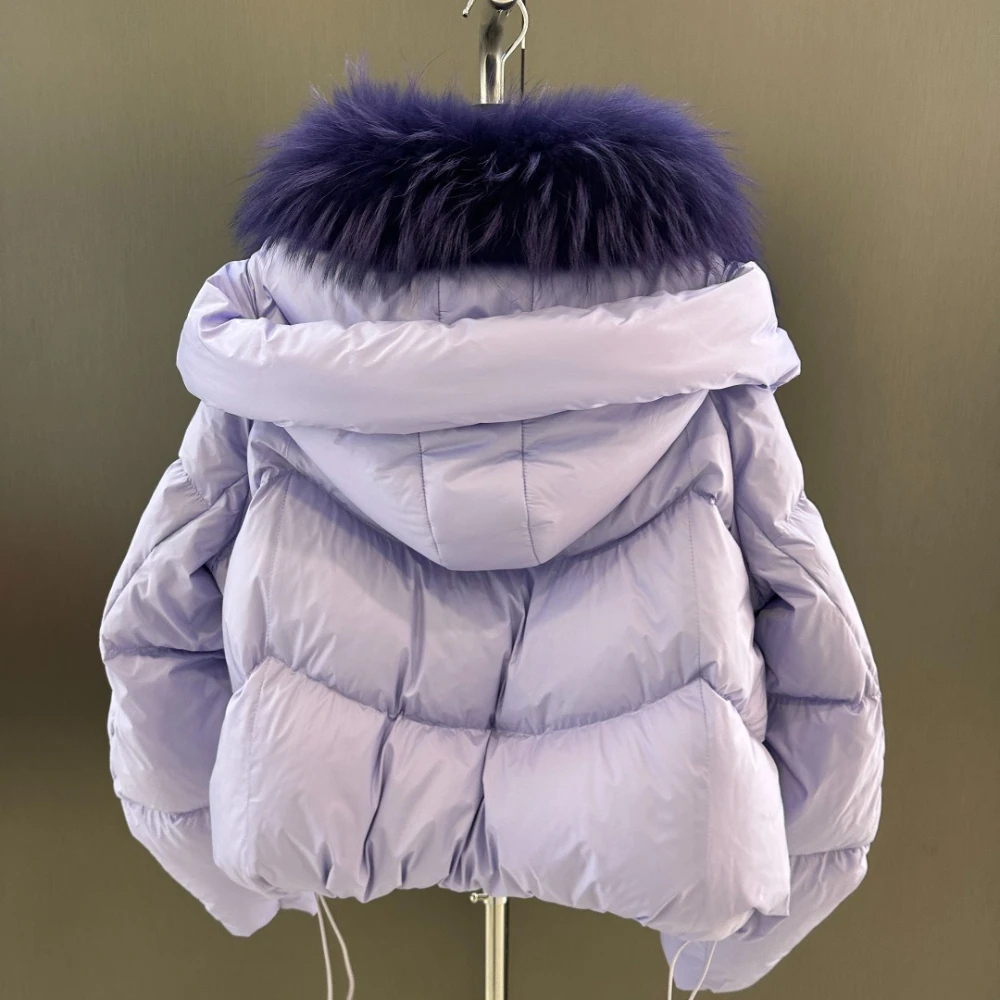 معاطف الشتاء 2025 ملابس خارجية فاخرة ذات علامة تجارية بسيطة معطف أنيق مصمم سميك ودافئ فضفاض بقلنسوة سترات طويلة للنساء #5