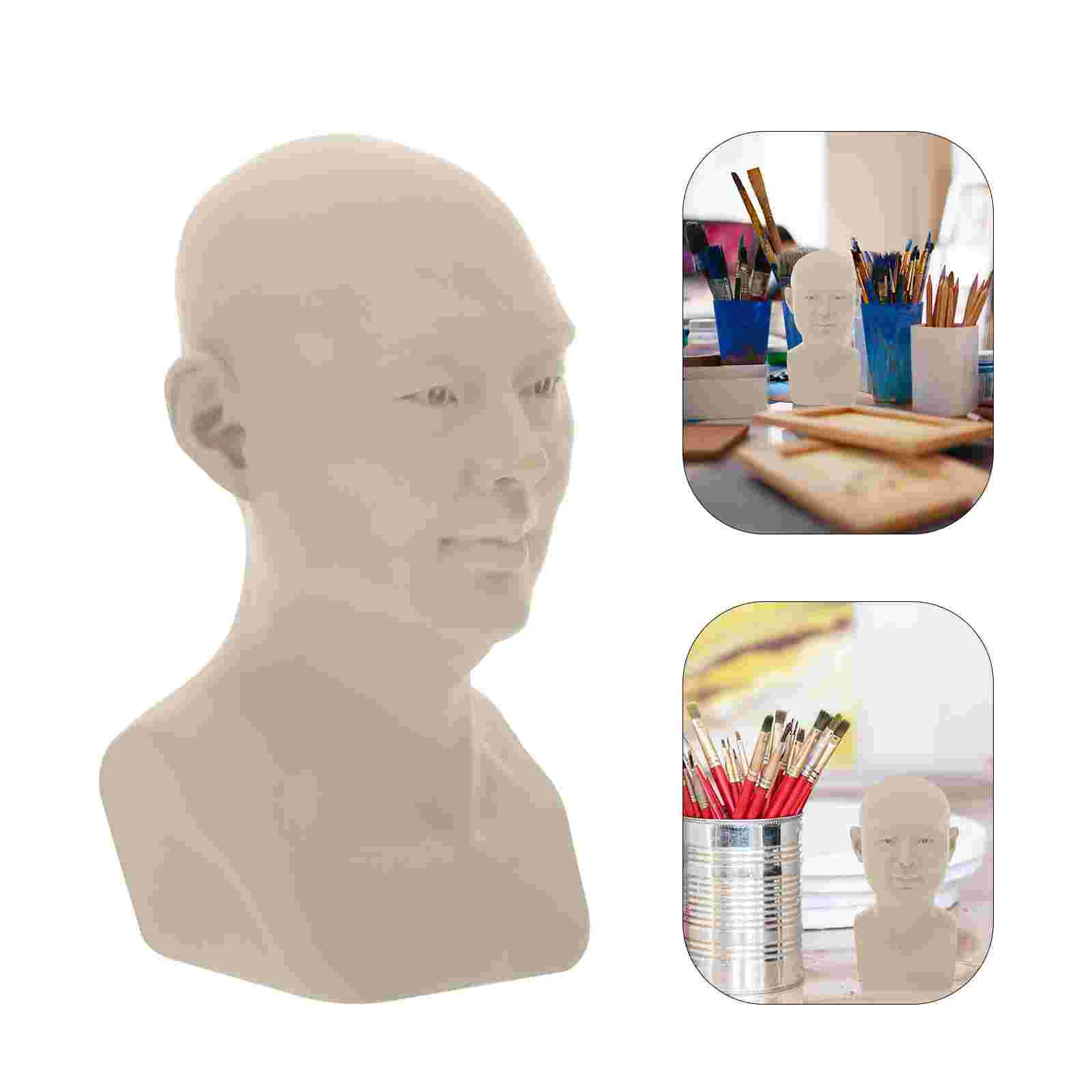 

Sketch Avatar Teaching Aids Drawing Model Bust Statue Life Sculpture Resin Human Artist