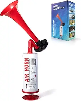 Marine and Sports Pump Air Horn,Loud Sound Handheld Signal Boat Horn,Personal Safety Horn Alarm,for Boating,Sports Events,Partie