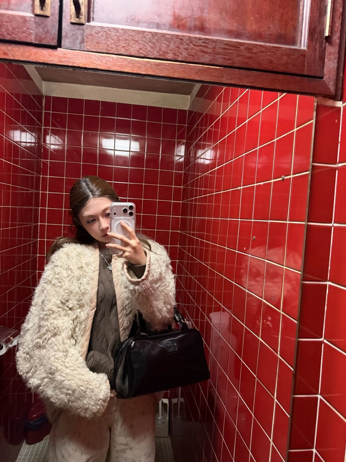 ato Hero l Lead Role Lazy Sle Milk Tea Color Fur Coat Women's Curly Hair Inteated Skin Outerwear ort Sve