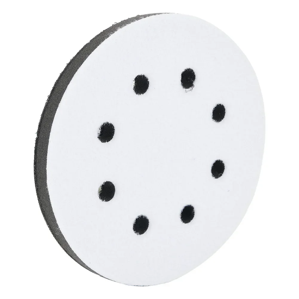 1pc 125mm 8 Löcher Interface Pad Haken Und Schleife Weichen Schwamm Kissen Puffer Pads Für Schleif Disc Sander Pads