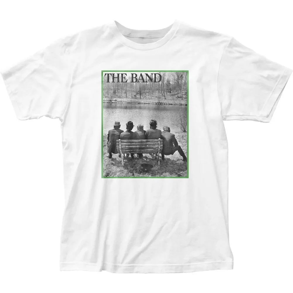 The Band Bench Mens T Shirt Music Classic Concert Rock N Roll Band Tee New White
