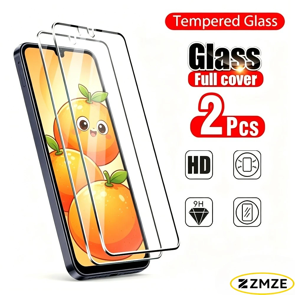 

2Pcs Ultra Clear Tempered Glass for Samsung Galaxy A17 A25 A26 A33 A35 A36 A37 A55 A57 A56 A16 A15 Anti-Scratch Screen Protector