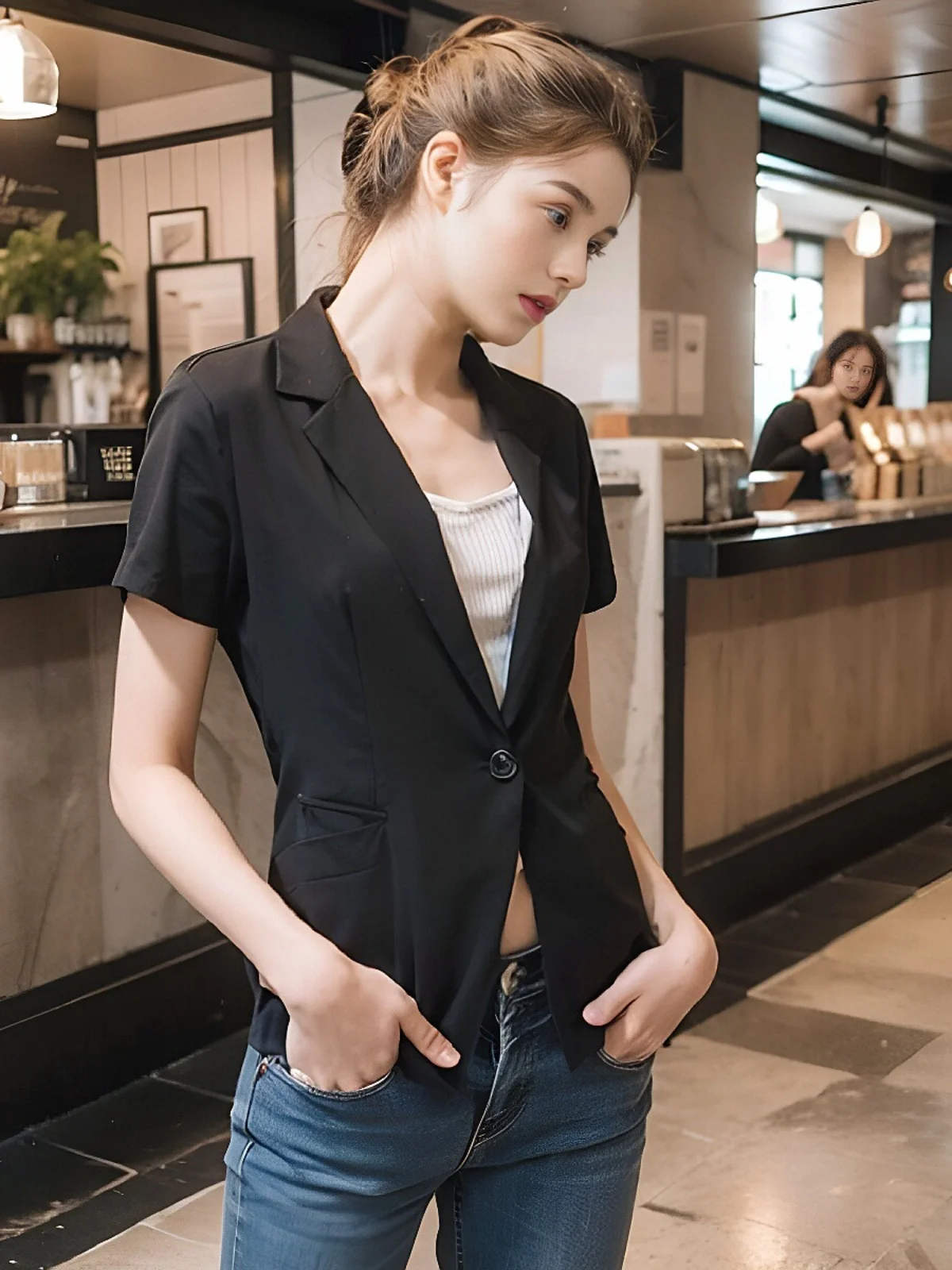 

Ele ort Sve Женская верхняя одежда Me Fabric ort Sle Top Profional Sensation Commute Sle Pure Color