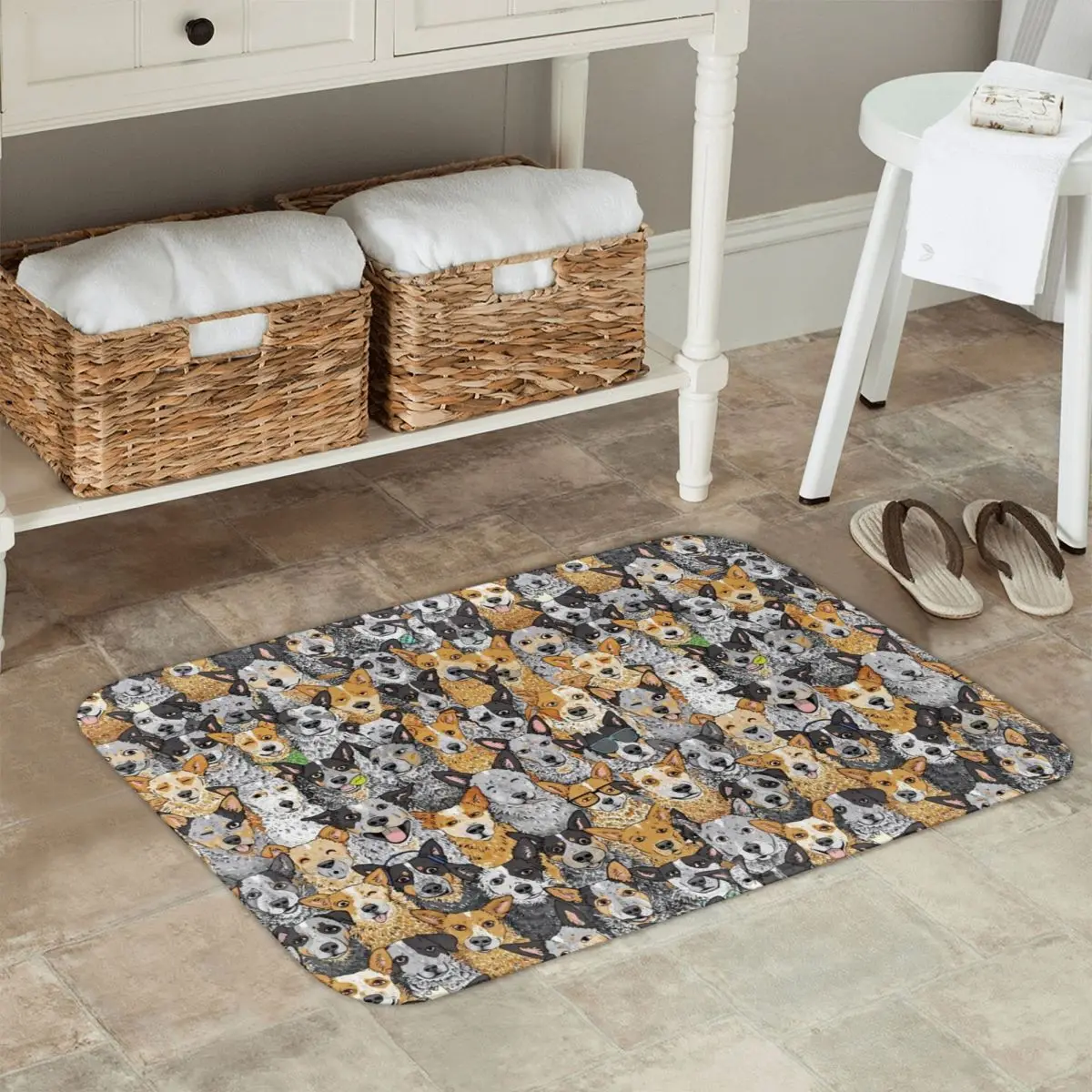 

Нескользящий коврик для австралийской крупного рогатого скота, напольный коврик, противоизносный ковер, коврик для кухни, входа, дома, спальни, коврики для ног