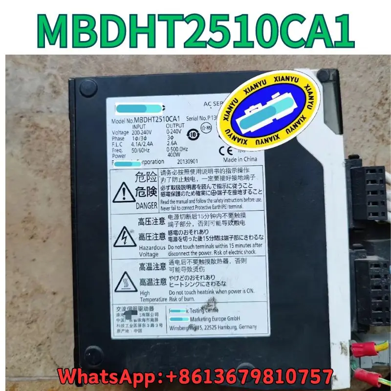 Teste de segunda mão MBDHT2510CA1 Servo Driver OK, 400W