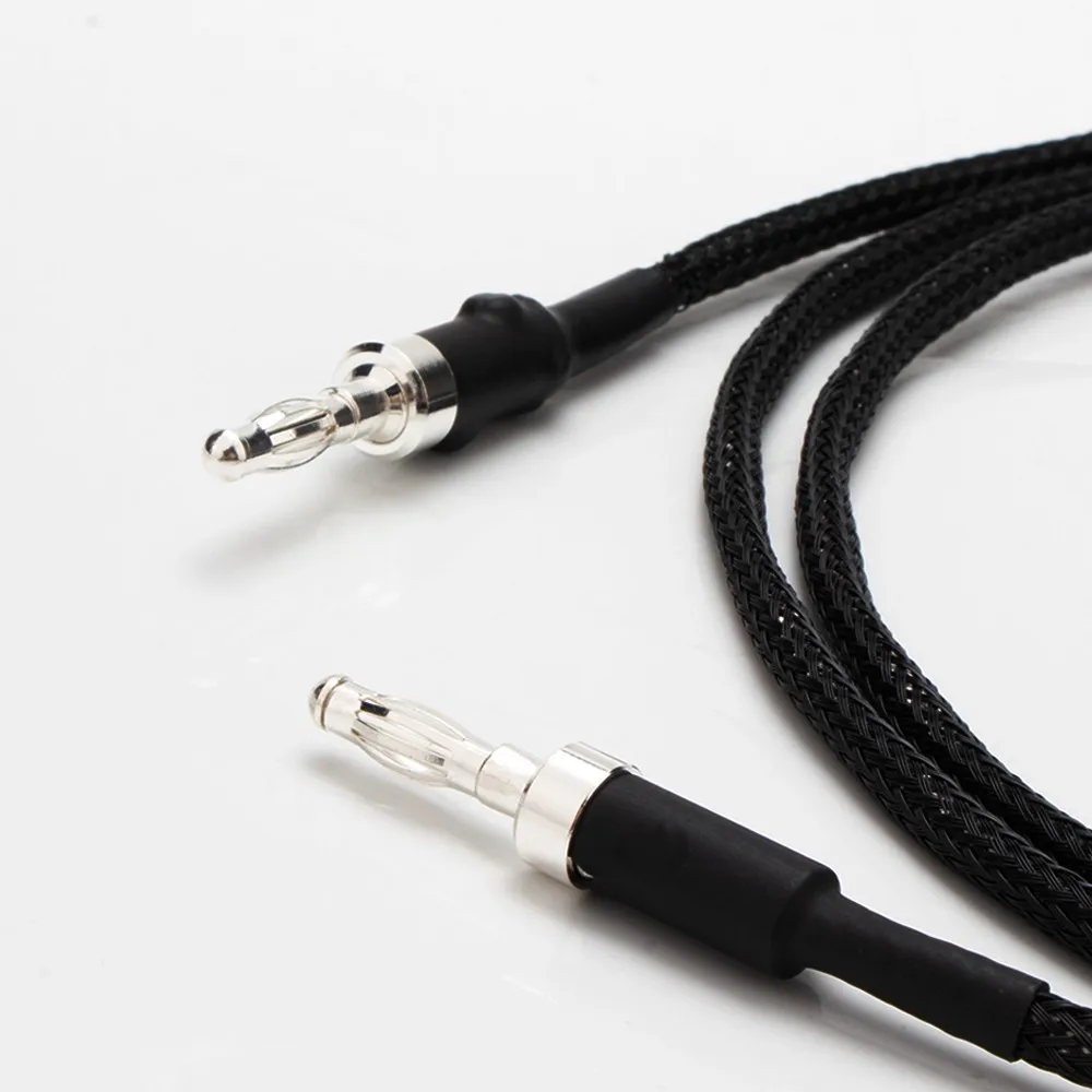 Hifi versilbertes Audio kabel-Banane zu Banane/Spade Plattenspieler Erdung kabel für realistische mcs Phono Vinyl CD Lautsprecher verstärker – Detail 3