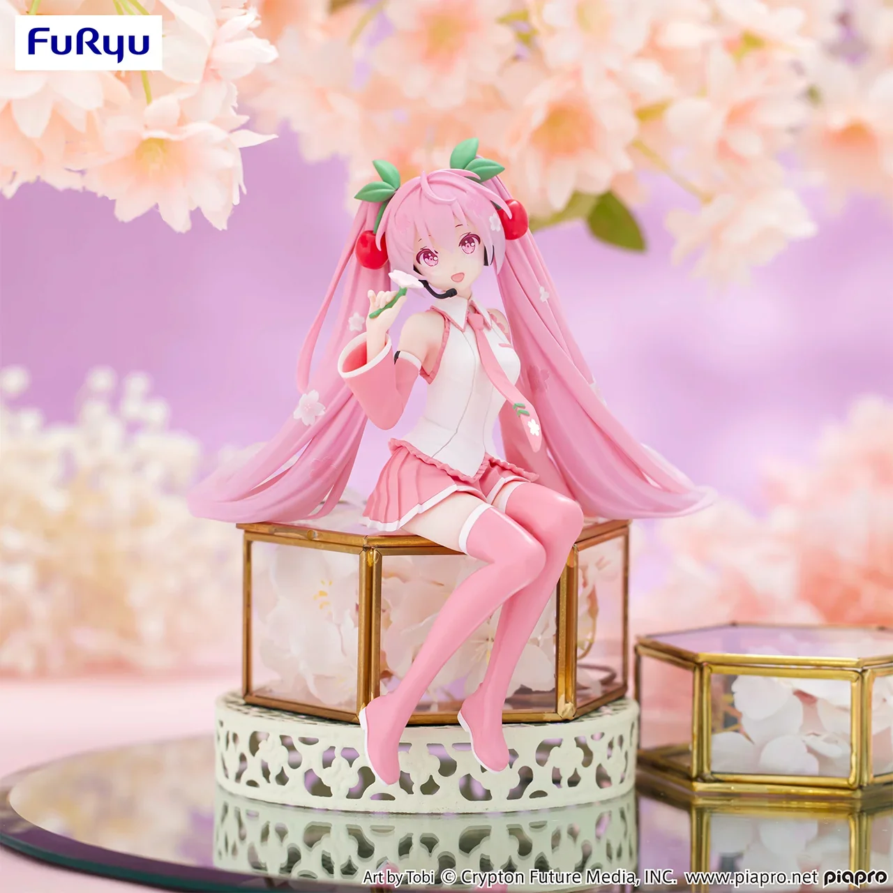 2024 New Hatsune Miku FuRyu Official genuine version  Sakura Future figure Beautiful Girl GK Chassis ornament Doll Toy Gifts