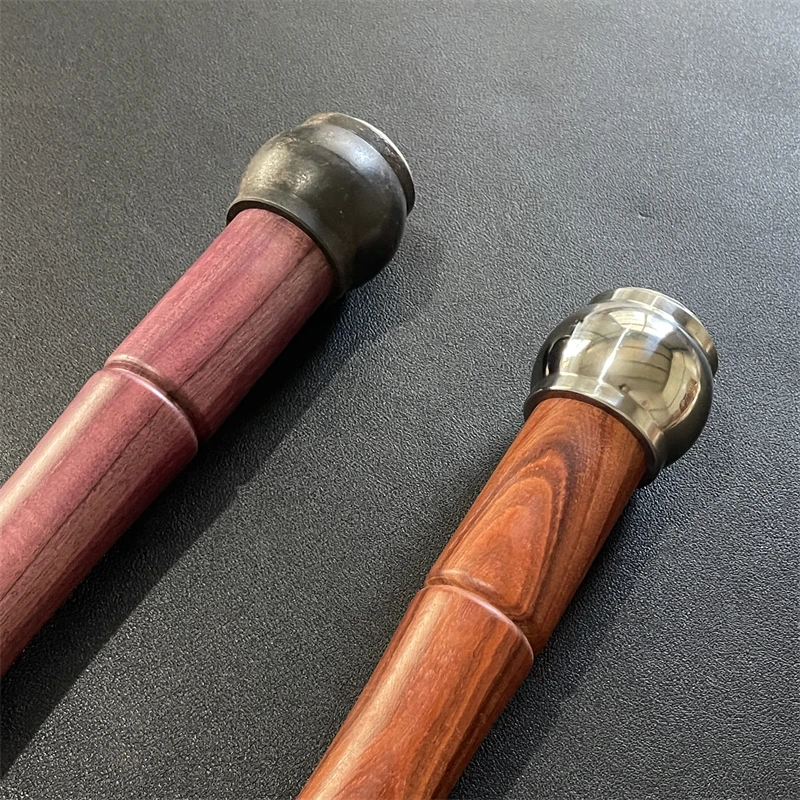 48cm Outdoor Portable EDC Liaojin Guduo Steel Hammer Soild Wood Hanle Car Emergency Window Breaking Short Stick Tool