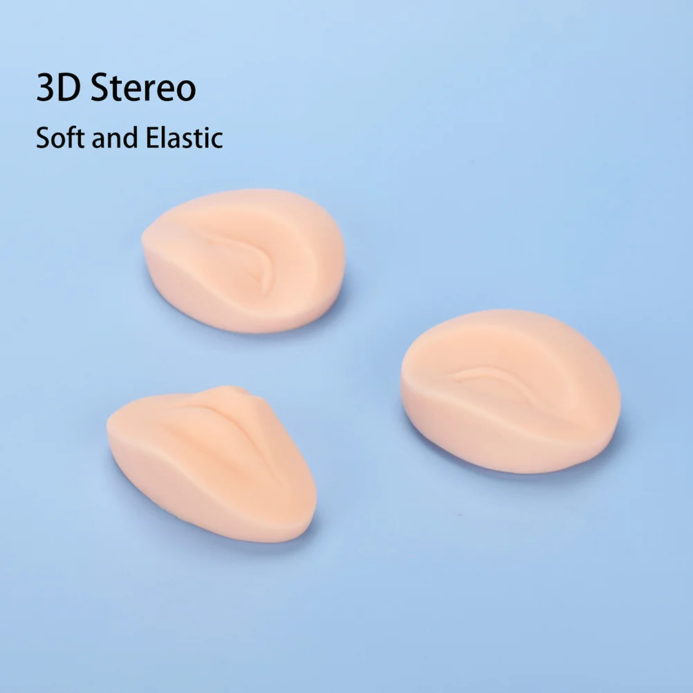 

1Set Tattoo Practice Skin Silicone Makeup Board 3D Eye Lip Eyebrow Training Skin Realistic Soft Reusable Supplies