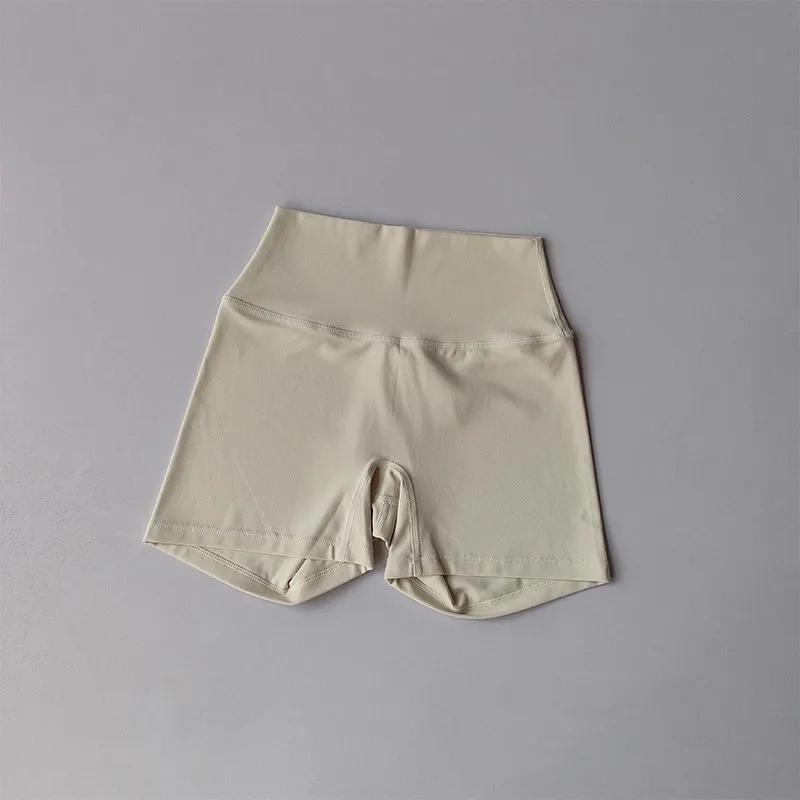Sommer-Sonderangebot Yoga-Shorts mit hoher Taille, atmungsaktiv, schnelltrocknend, kurze Yoga-Hosen für Fitness, Laufen, Radfahren, Workout, Gym-Bekleidung – Detail 8