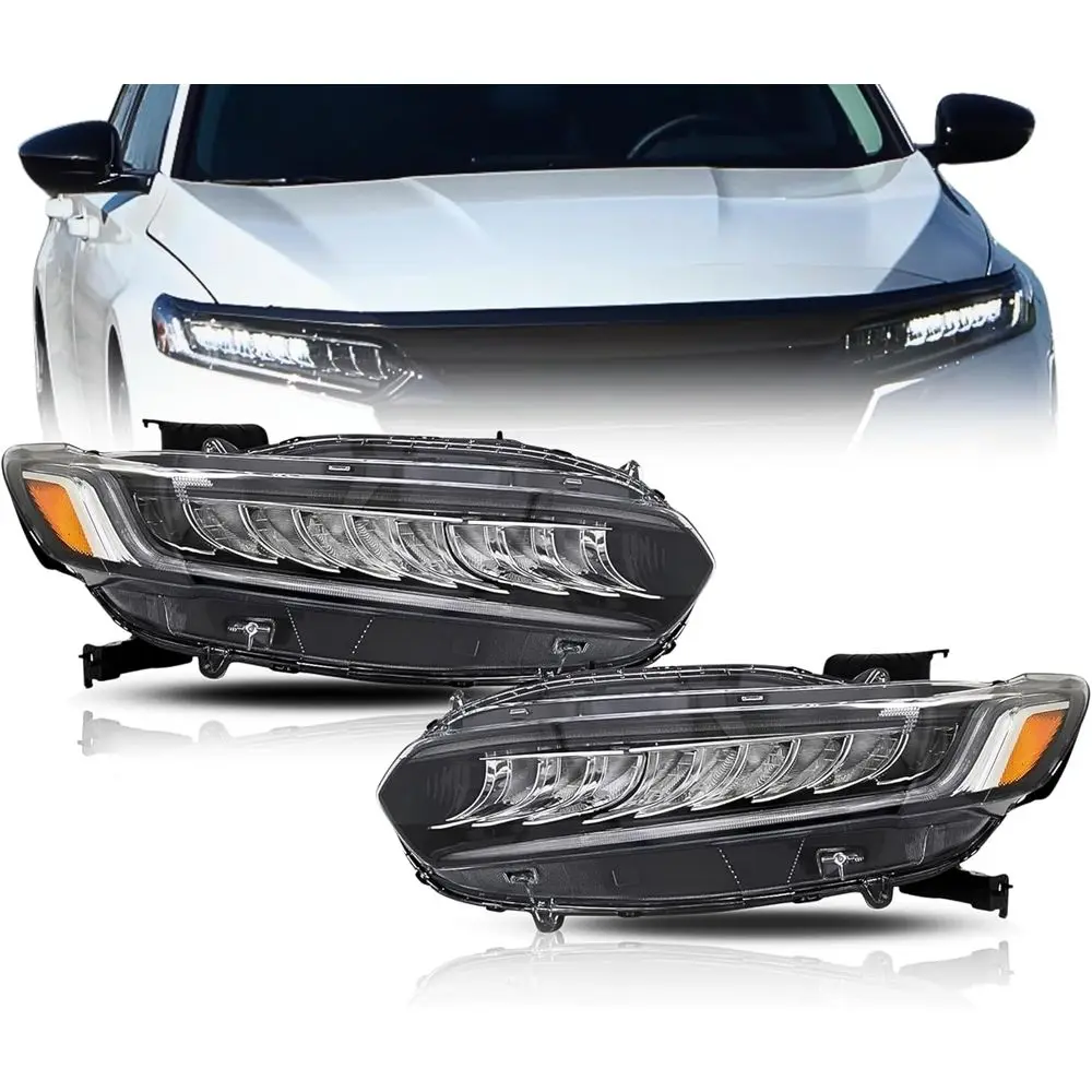 

LED lamp Replacement or da 2021-2022 Accord Sport A Certiied lights Assembly Pair Set with Bulbs, Let&Right, 33100-TVA-A41, 3315