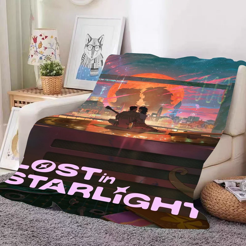 

Love Anime L-lost In S-starlight Blanket Design Lightweight Throw Blanket For Dorms, Naps, Living Room, Office,Sofa,All-Season