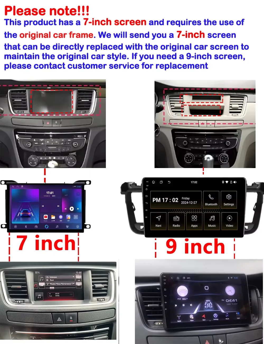 Android 16 Video For Peugeot 508 508SW For Citroen DS 5 DS5 508 2011 -2018 CarPlay Android Auto Car Radio GPS DSP Screen 4G Wifi