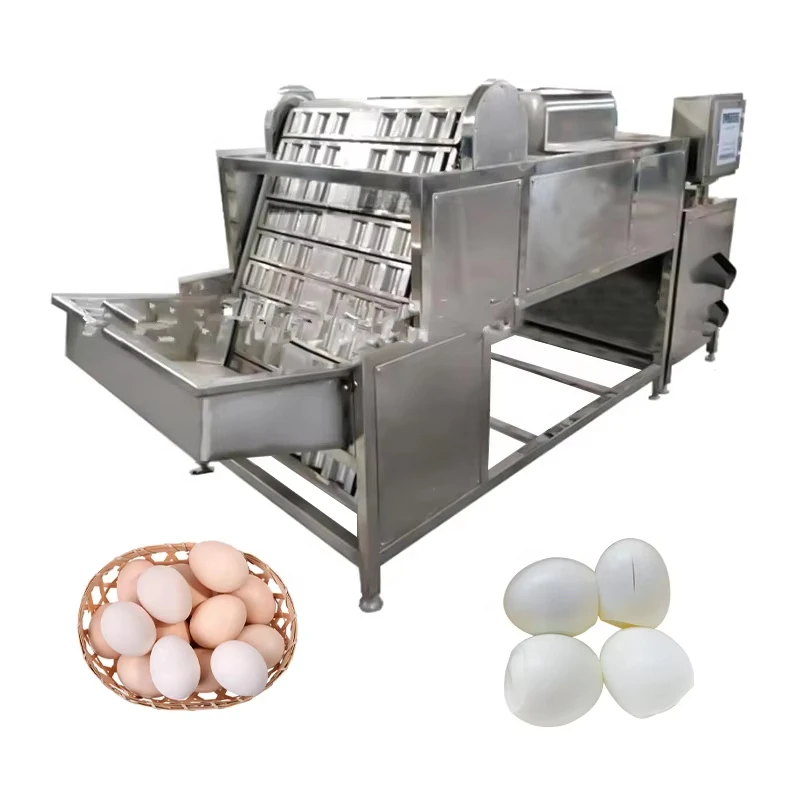 Commercial Egg Peeler / Hard Boiled Egg Peeling Machine / Egg Peeling Line Customized