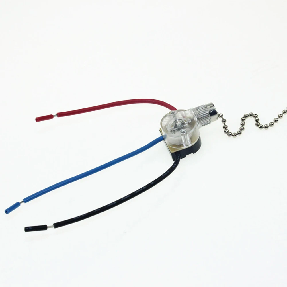 3-Wire Fan Ceiling Switch Beads Chain for Wall Light Pull Cord String Set for Light Universal Ceiling Fan Wall Light