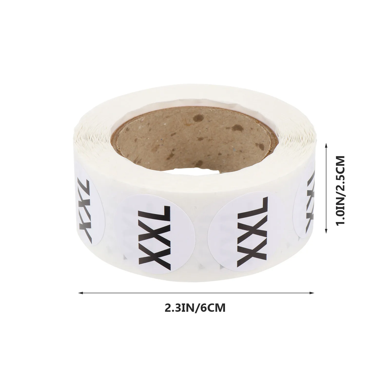 3500Pcs Clothing Size Stickers Round Labels Self-Adhesive 7 Size Pack Xs Xxl Xxxl Labels for Apparel Packaging