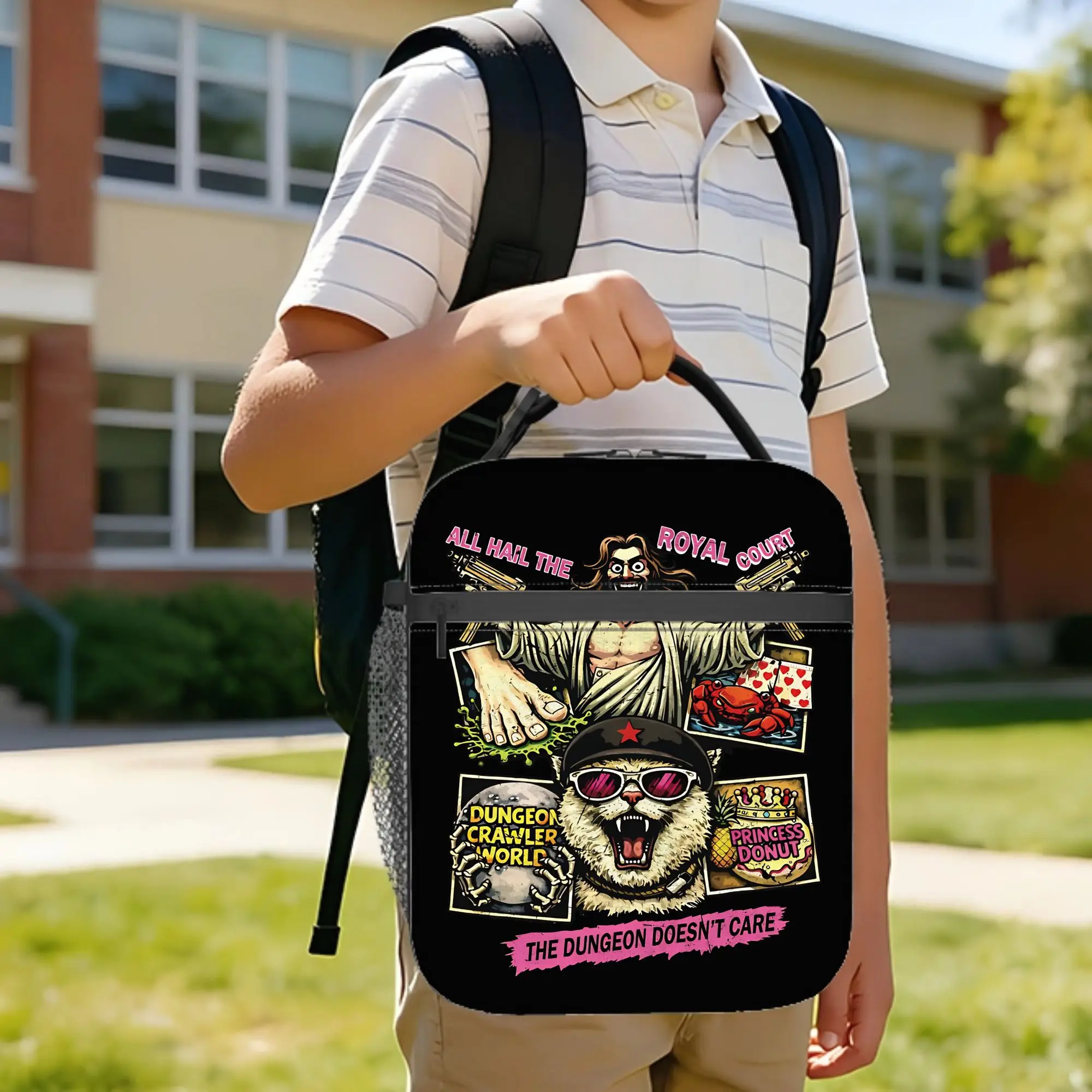 Dungeon Crawler Carl royal court Princess Donut DCC  Insulated Lunch Bags Leakproof  Lunch Container Cooler Bag Tote Lunch Box