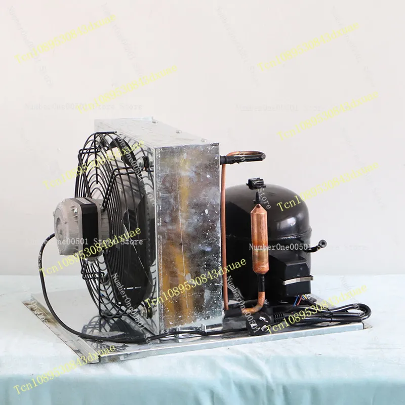 668W Small Compressor Condenser Unit Mini Custom Fridge Freezer Cooling Unit Fan Heat Sink Cooling Module Custom Unit