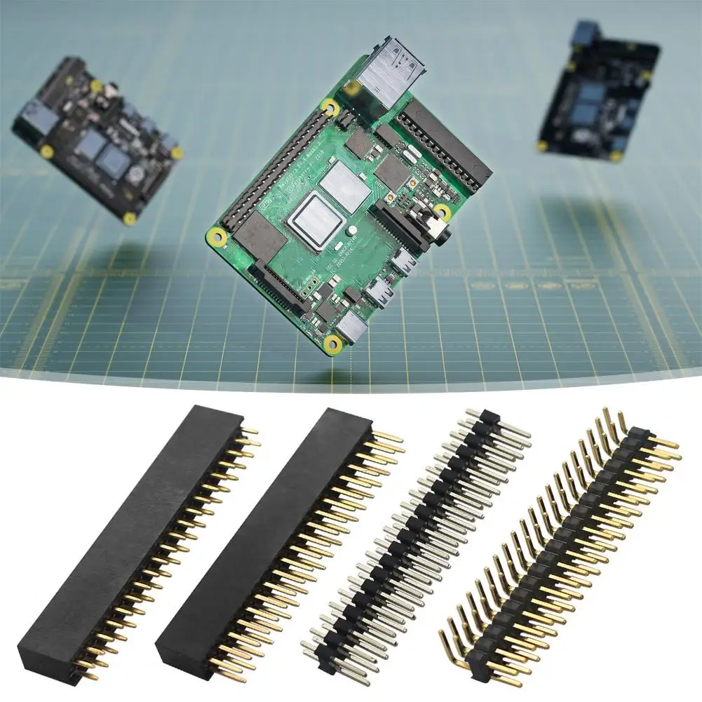 Durable Male Pins Dual Row Straight Male Pins Raspberry Pi Zero/zero W Double Row Male Header Pins 2.5mm for Universal for Easy