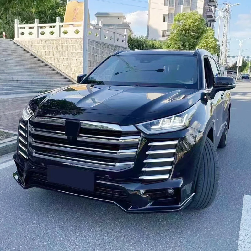 New Style Front Bumper Bumper Kits Body Kit Upgrade Style Car Bumpers Bodykit For Highlander 2022