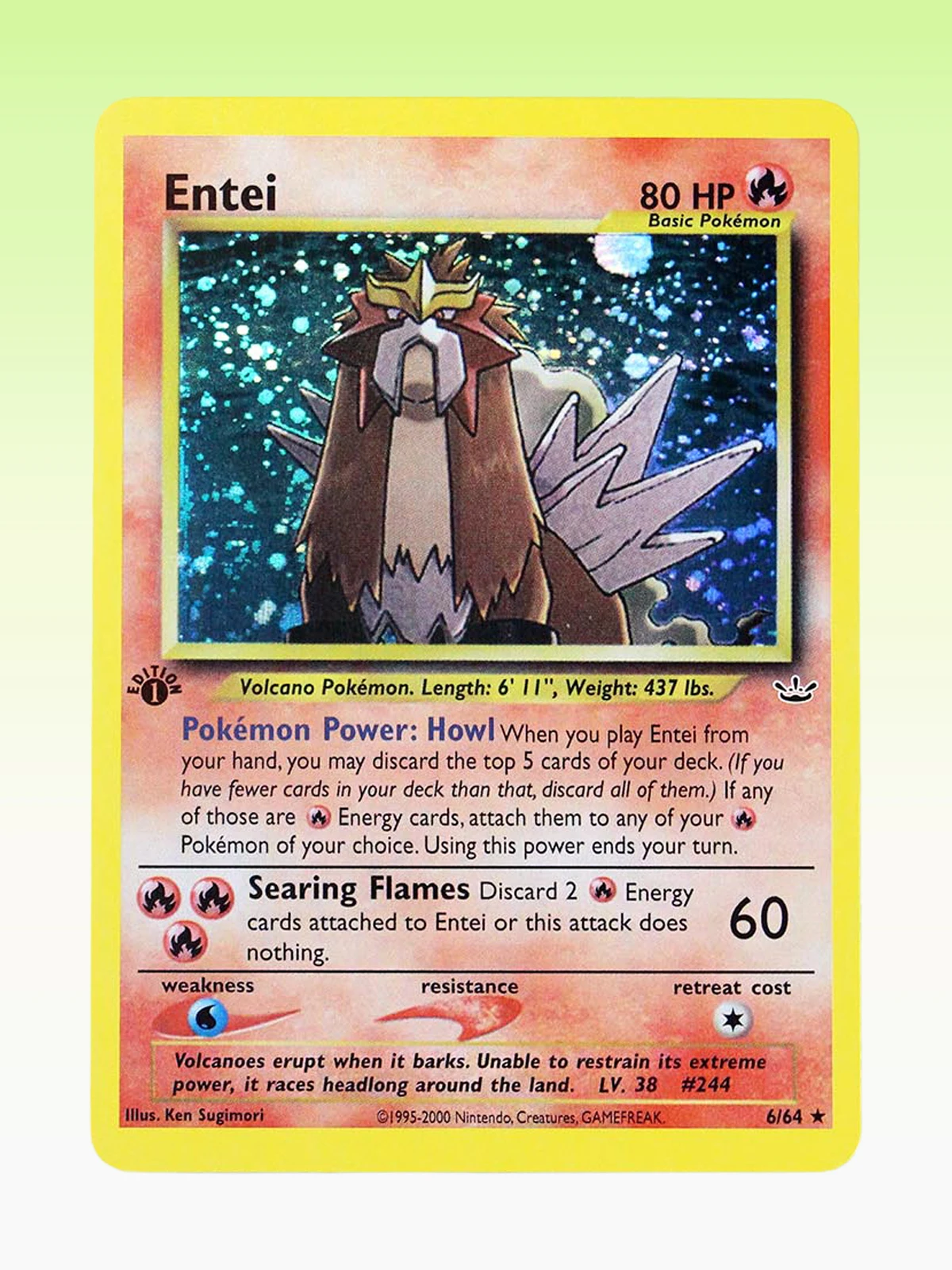 PKM Proxy EN Neo Entei/Espeon/Feraligatr Rare Card Collection, Holo and Non-Holo, PTCG Gifts Toys