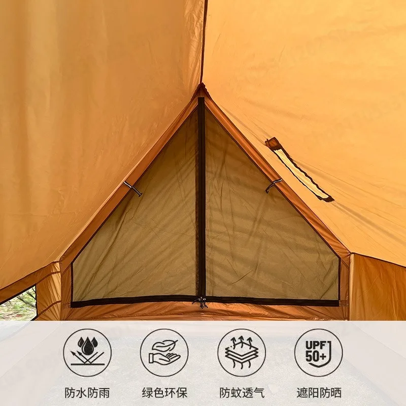 Lightweight Double Person BC Camping Hut Tent With Chimney Opening Rainproof For Beach Outdoor