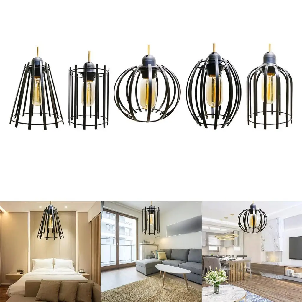 Pendant Lamp Shade Industrial Pendant Light Shade Pendant Light Cover Lights Fixture for Teahouse Hotel Kitchen Bedroom Decor