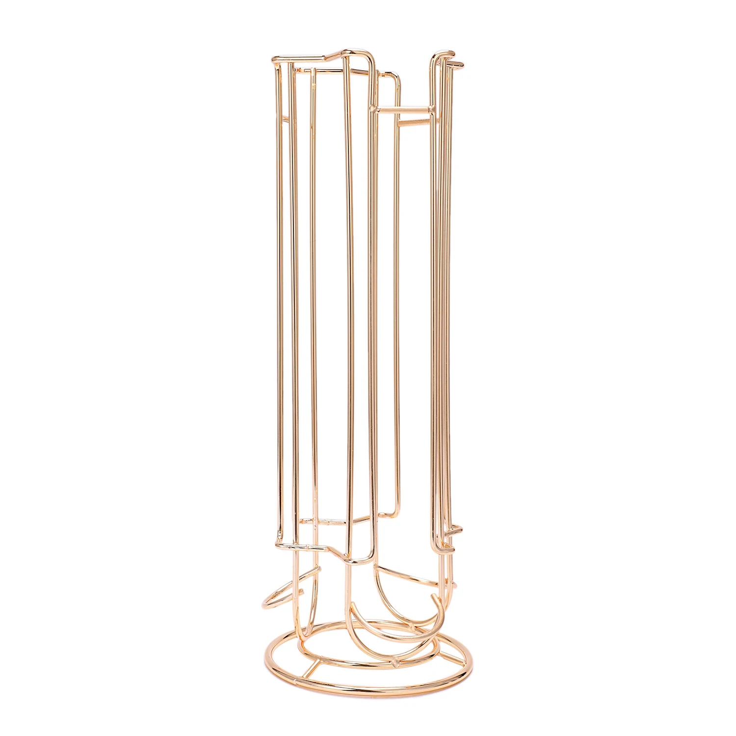 Oasiswj حامل كبسولة القهوة المعدنية الحديد الكروم تصفيح حامل القهوة كبسولة تخزين الرف ل 18 قطعة دولتشي غوستو كبسولة TQ #4