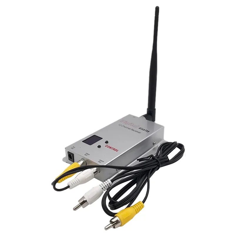 

5000MW 5W Miniature FPV Video Sender 1.2G 1200Mhz Audio Video Wireless Receiver 30Km LOS Long Distance (Receiver)