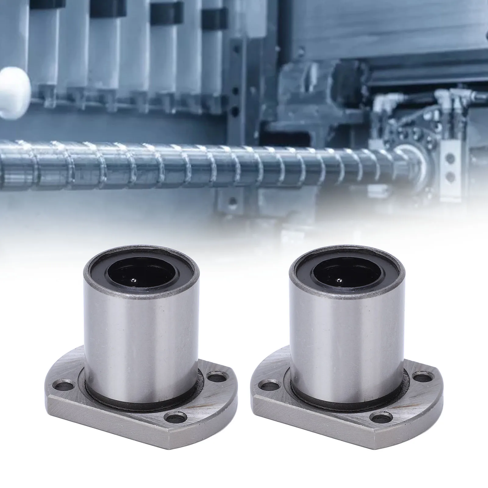 Oval Flange Linear Ball Bearing for CNC Linear Motion Axes Inner Diameter 16mm LMH16UU Oval Flange Linear Ball Bearing