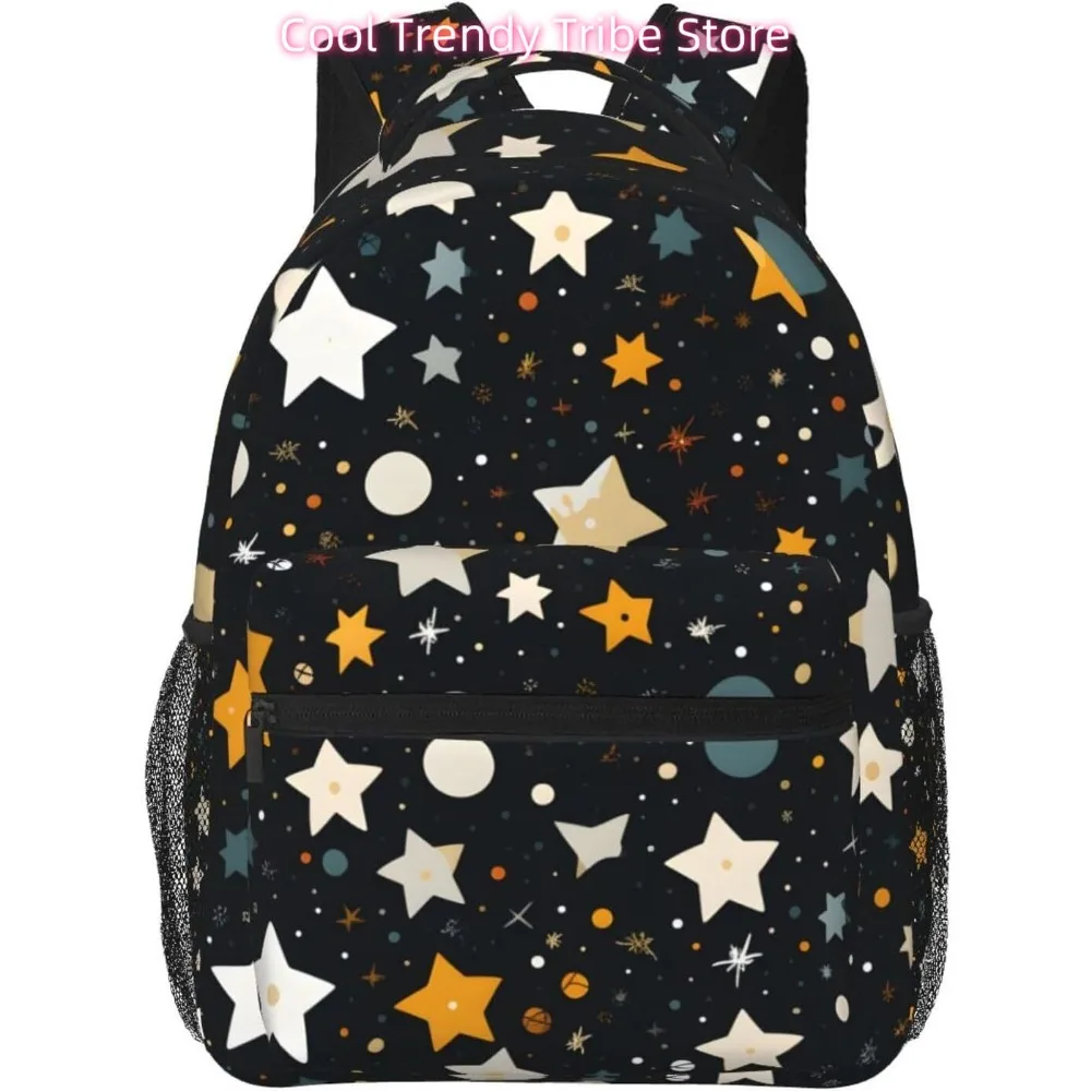

Сумка для ноутбука «Снова в школу», легкий рюкзак для ноутбука с забавными звездами, легкий многоцелевой дорожный повседневный рюкзак унисекс для колледжа
