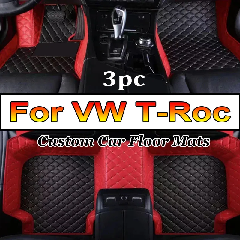 

Автомобильные коврики для Фольксваген T-Roc A11 AC7 2018 2019 2020, водонепроницаемые автомобильные коврики, автомобильные аксессуары