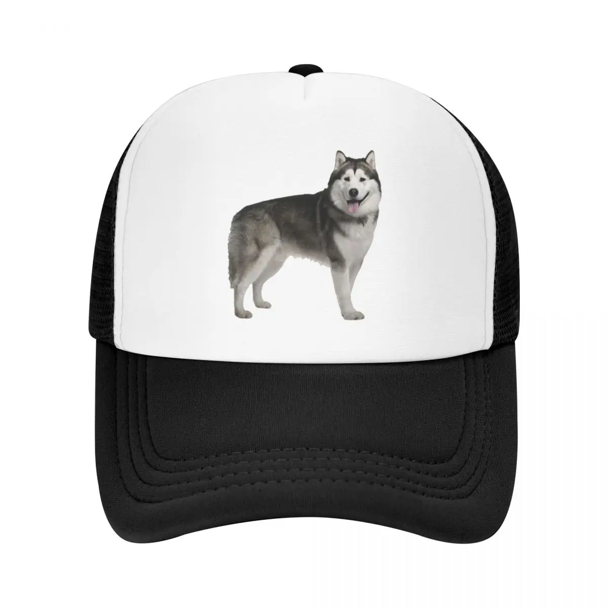 Fashion Siberian Husky Trucker Hat Men Women Personalized Adjustable Unisex Alaskan Malamute Dog Baseball Cap Hip Hop