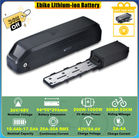 Down Tube Removable Shark 36V 10.4Ah 13Ah 36V 15Ah 17.5Ah Lithium-ion Battery Pack for 250W 350W KAISDA K26M-BK Hailong Ebike