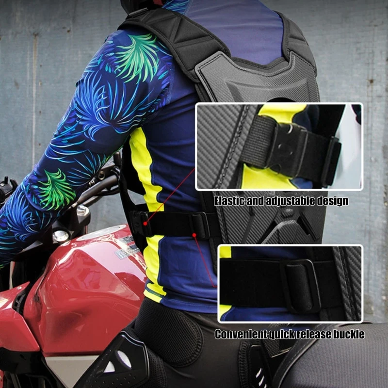Multifunctional EVA Chest Back Protectors Vest Body Protectors Perfect for Motorcycle Cycling Racings Impact Protections
