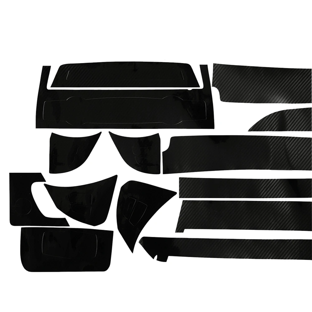 

Brand New Car Interior Trim Wrap Trim 3D Glos Accessories Carbon Fiber Glossy Parts Replacements Garden For BMW