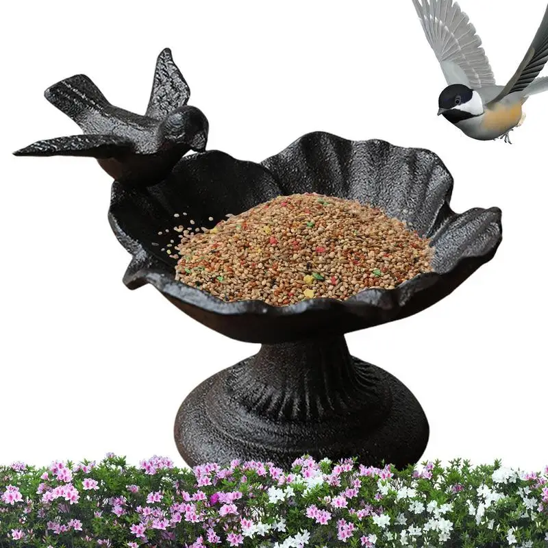 

Bird Feeder For Outdoors Metal Small Bird Feeder Garden Decor Retro Feeder For Balcony Garden Park Courtyard Attracts Finches