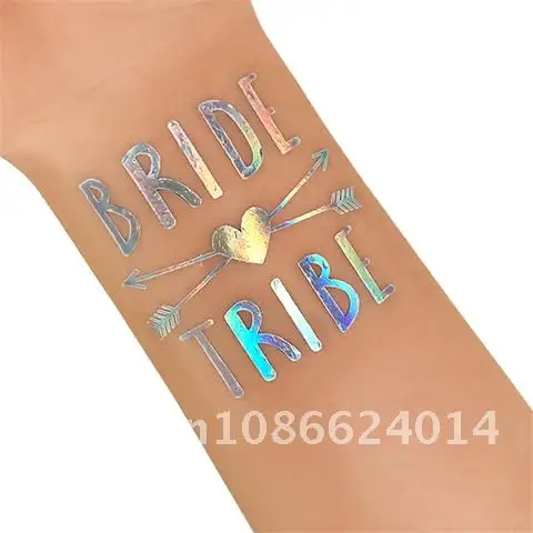 

10 Temporary Tattoo Stickers Bachelorette Party Wedding Decoration Bride To Be Bridesmaid Bridal Shower Decoration Marriage Pcs