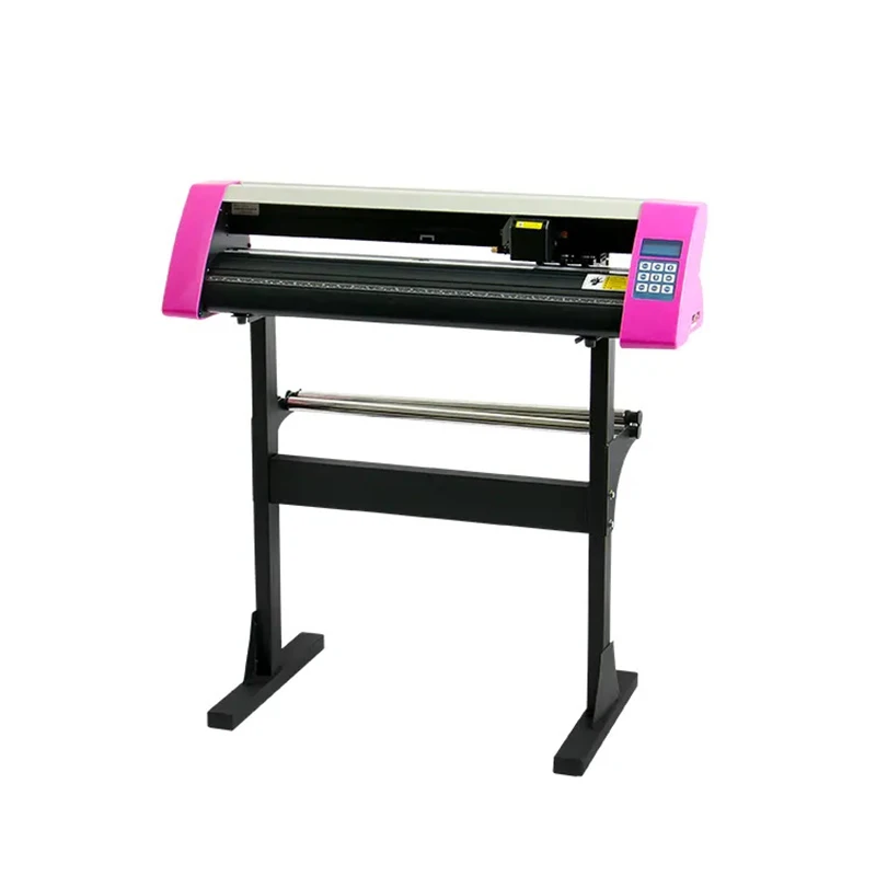28/34/53in Semi-Automatic Vinyl Cutter Plotter Sign Cutting Printer Machine LEDGuide Light SignCut Label Maker w/ Stand