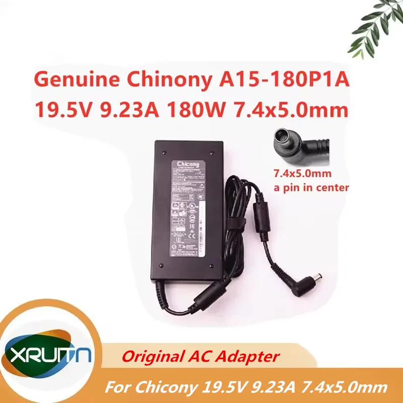 

Genuine Chicony A15-180P1A 19.5V 9.23A 180W Power Supply for MSI GS65 GP75 GL73 GP63 LEOPARD 8RE GE63 9SE MS-17C5 Laptop Adapter