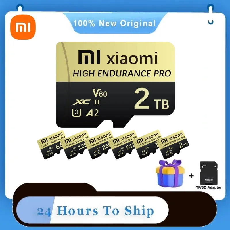 

Original Xiaomi Micro TF SD Card 2TB High Speed Micro Memory Card 1TB SD Memory Card Flash Card For Phone Camera With Adapter