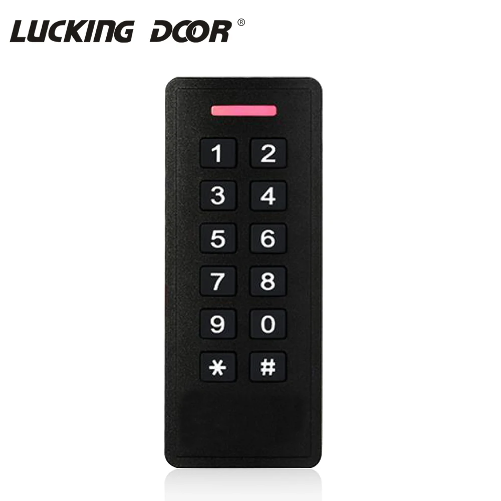 

125KHz EM Waterproof Backlight Keypad RFID Reader Wiegand 26~37 Output Access Controller Proximity Access Control Reader