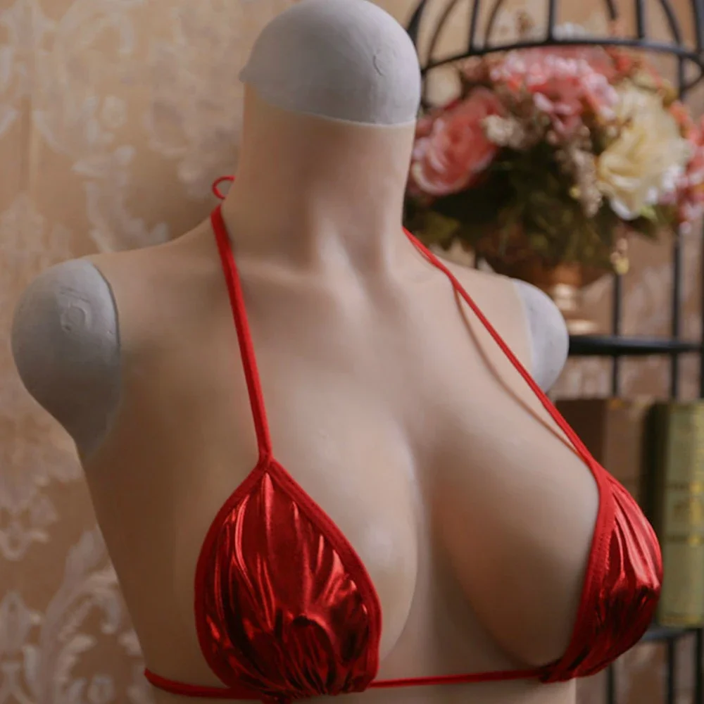 Silicone Breast Forms Bodysuit Fake Realistic Boobs Pussy Vagina Crossdressing Queen for Shemale Cosplay Transgenders