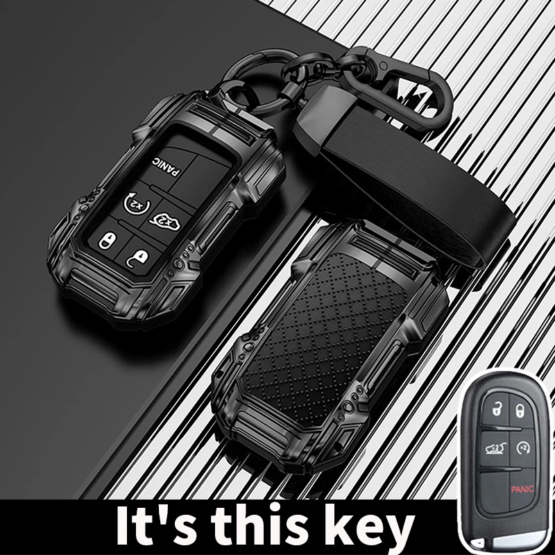 Car Metal Key Case Cover For JEEP Grand Cherokee WK2 Renegade Compass Cherokee Traitor Compass Keychain Accessories