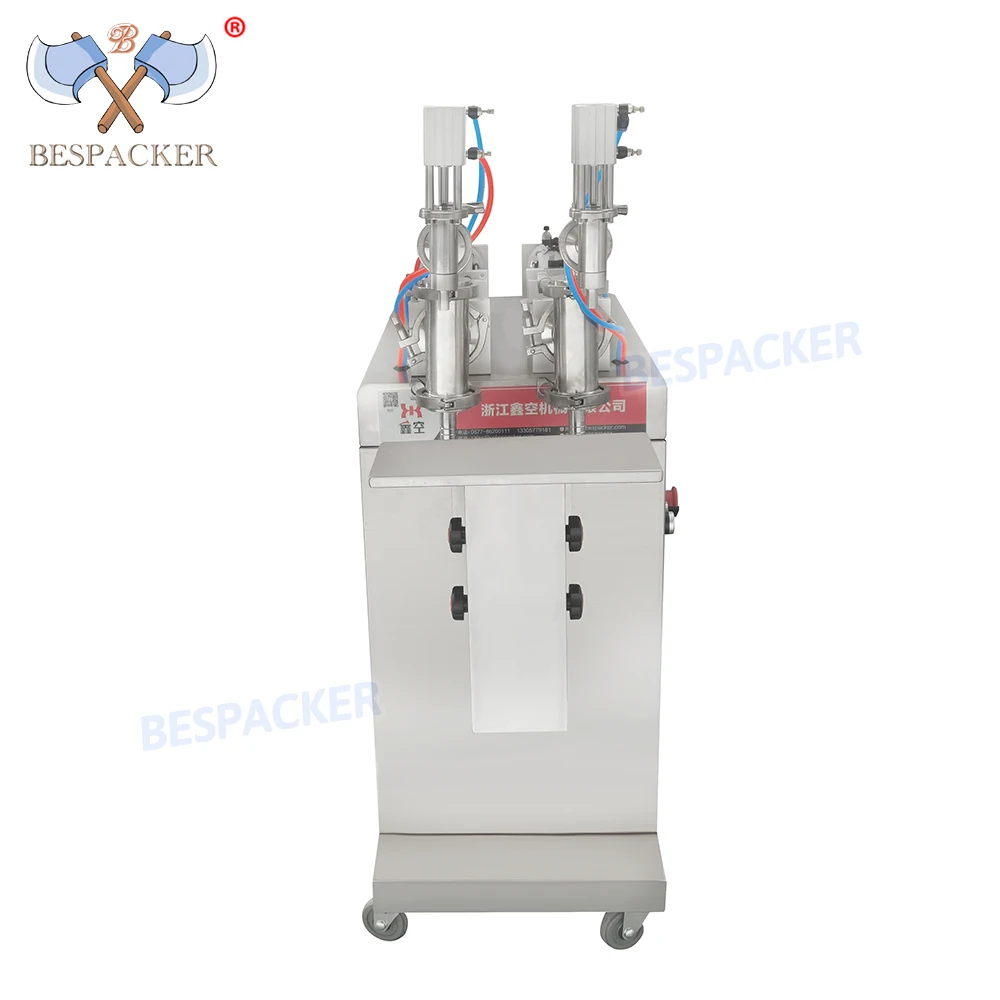 Y2WLD-1000 فوور الدائمة 2 رؤساء ماكينة حشو السائل عصير الفاكهة المياه المعدنية التلقائي