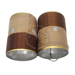 2pcs 25.5mm 25.5 Core 8ohm Bass Voice Coil ASV White Aluminum Woofer Sound Drive Speaker Repair Parts