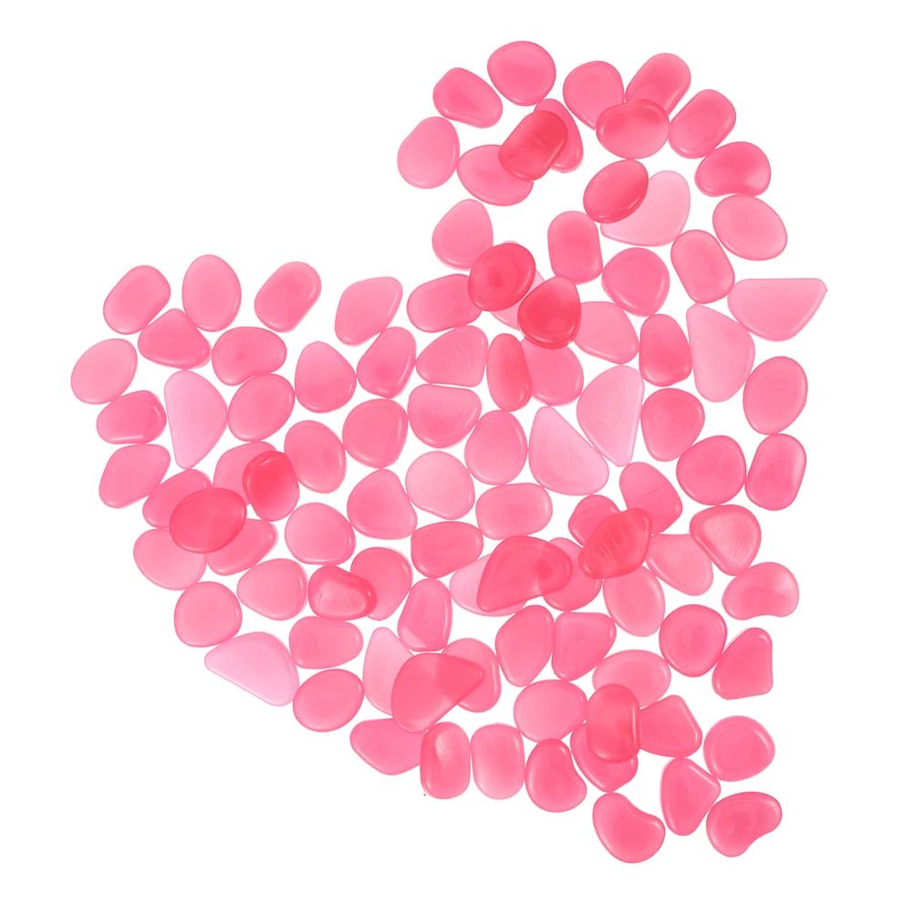 

200 Pcs Luminous Stones Garden Pebbles Glow Dark Rocks The Gravel Aquarium Decor Marbles Decorative Fish Tank