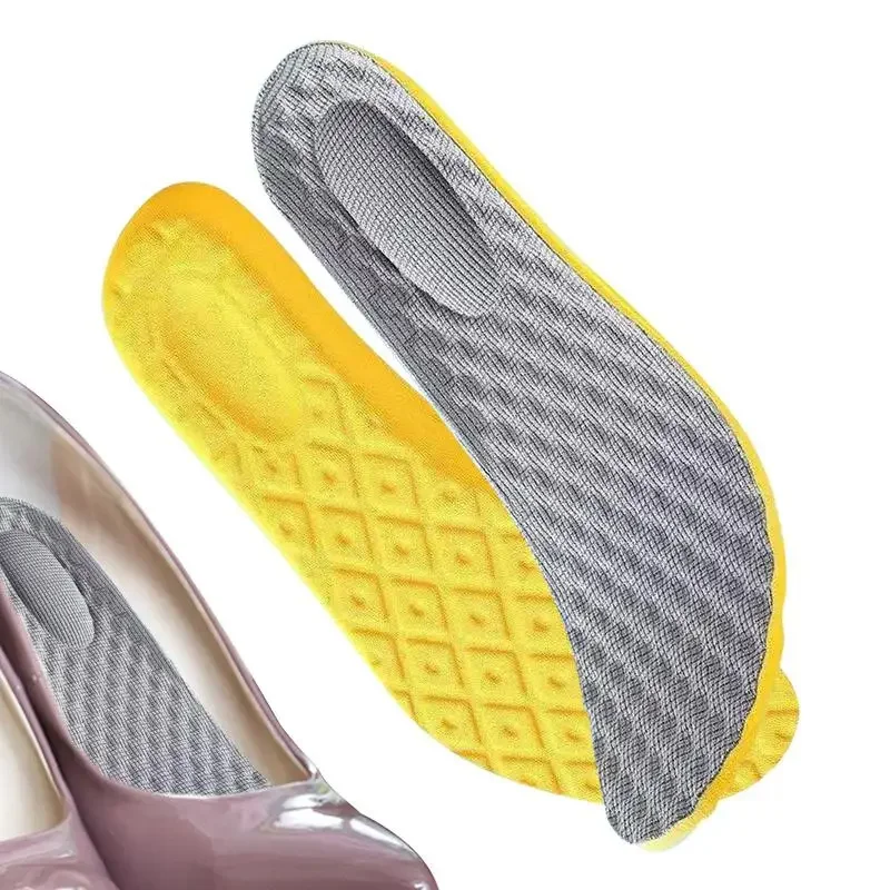 Shoe Insoles Memory Foam Men Feet Soles Pad Arch Support Safety Running Sport Cushion Stretch Breathable Women Shoe Insoles