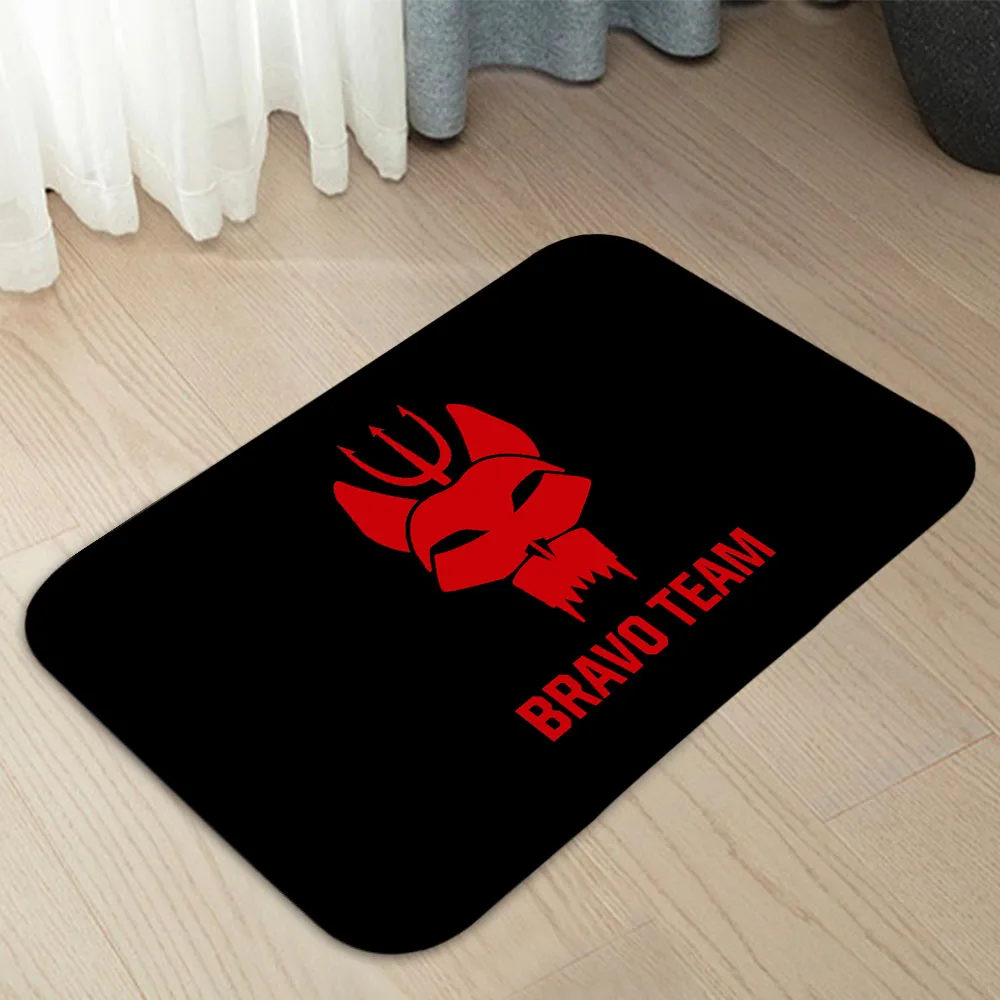 Naval Seals Bravo Team Symbol Seal Team Doormat Home Carpet Entrance Door Mats Modern Decor Carpet Bathroom Floor Mats 056